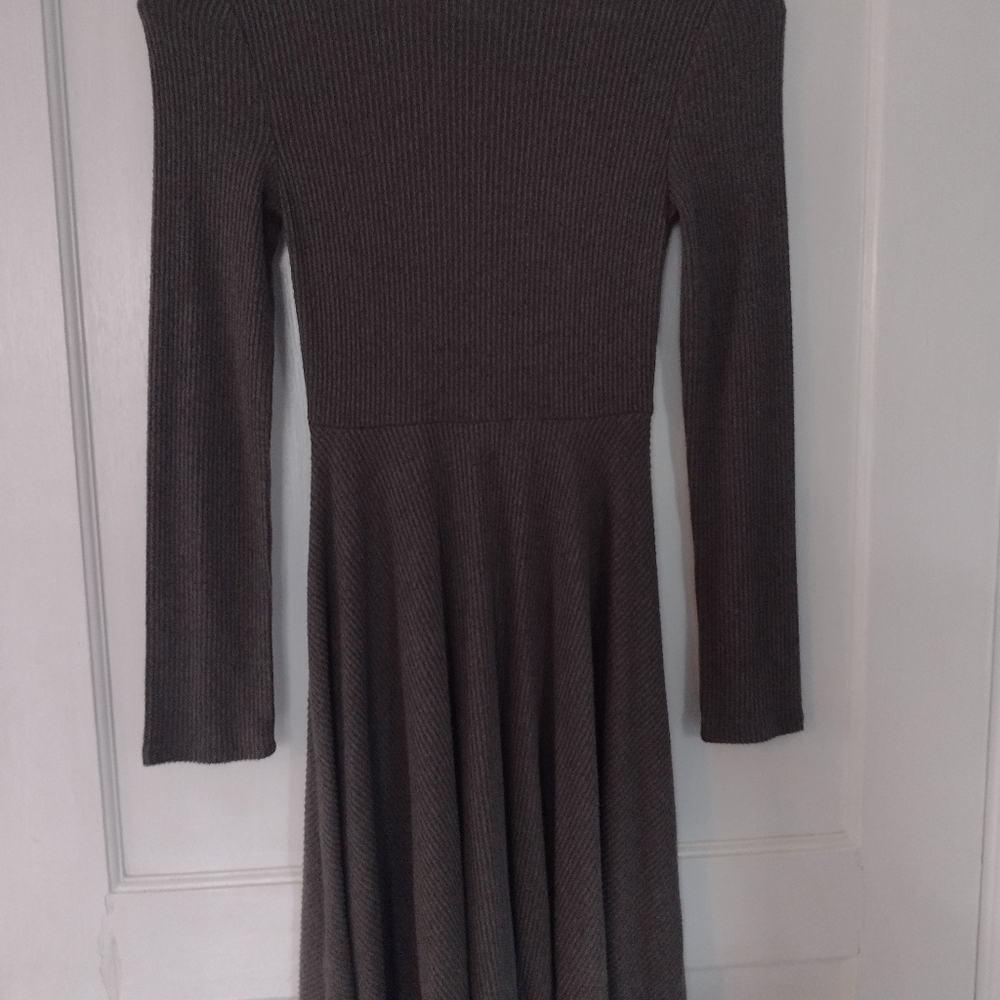 NWOT Lulu's Fit And Fair Ribbed Knit Long Sleeve Skater Dress - Picture 9 of 14